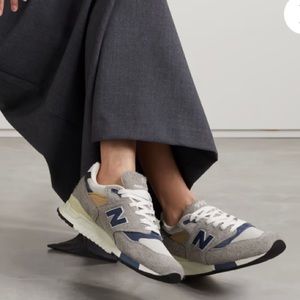 New Balance Gray and Blue Sneakers